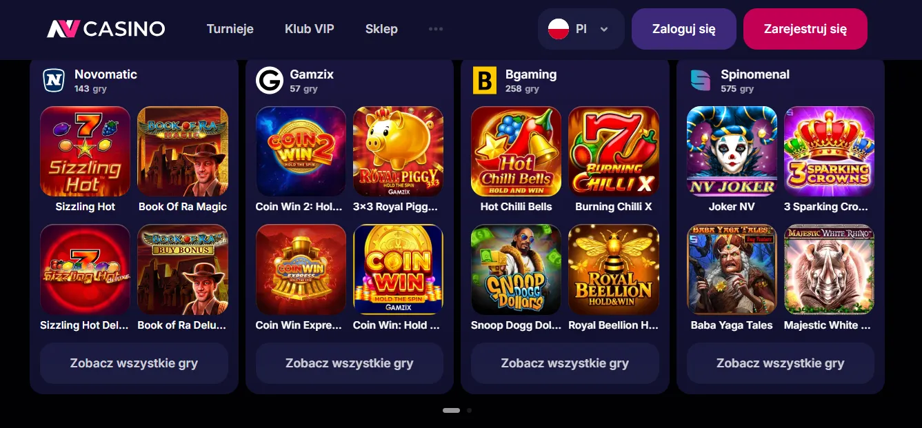 Główne cechy NV Casino — funkcje i zalety platformy